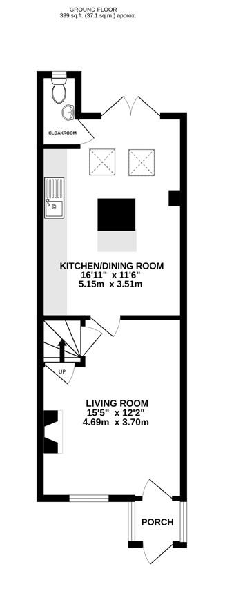 Floorplan for Regent Street, Stonehouse