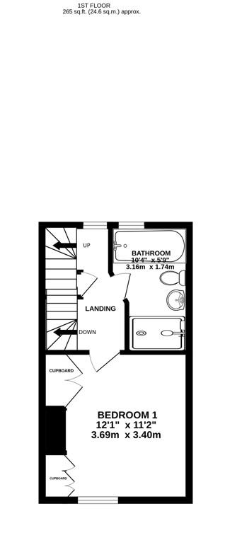 Floorplan for Regent Street, Stonehouse