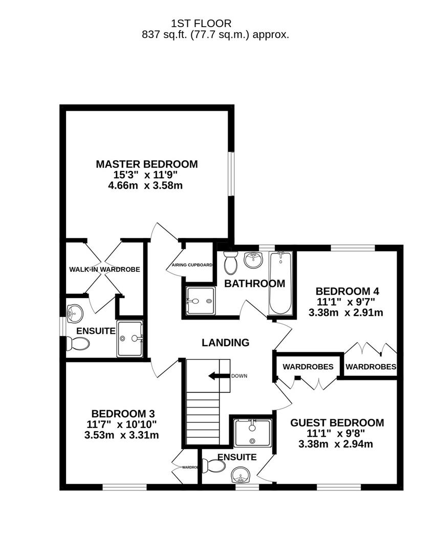 Floorplan for Greenways, Barnwood