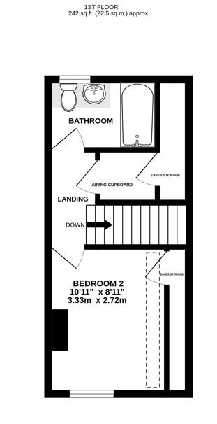 Floorplan for Ryelands Close, Stonehouse