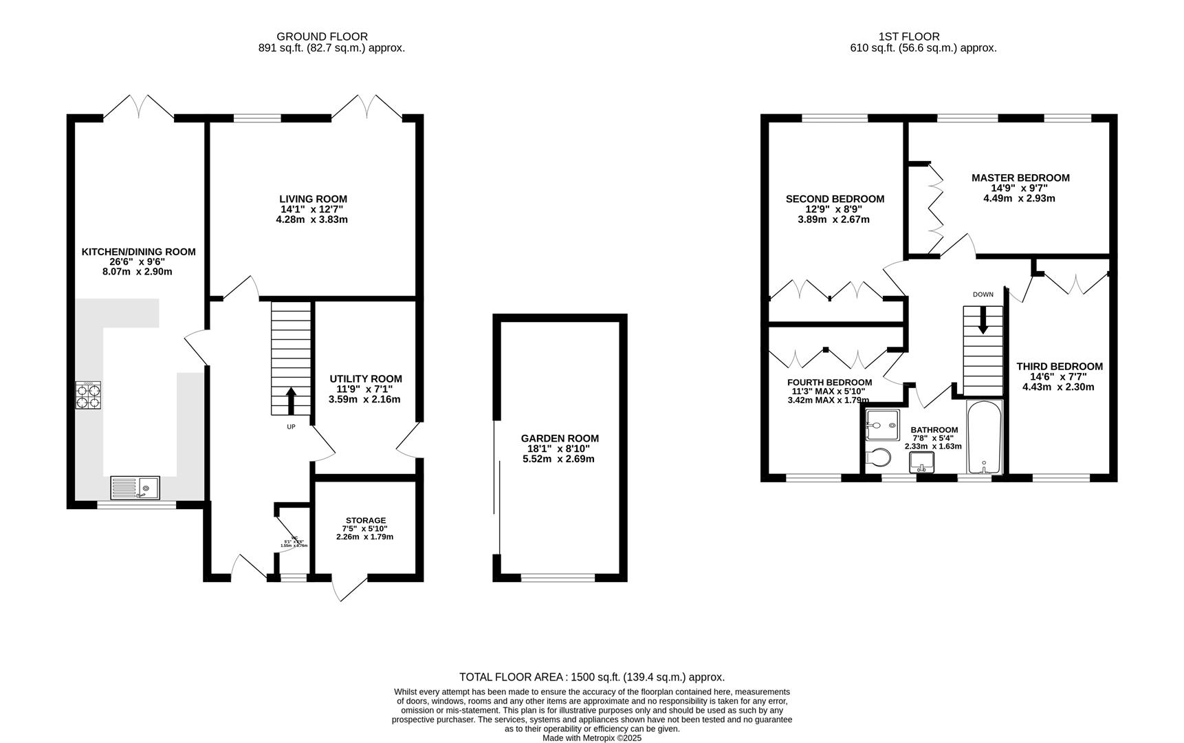 Floorplan for Ansdell Drive, Brockworth, Gloucester