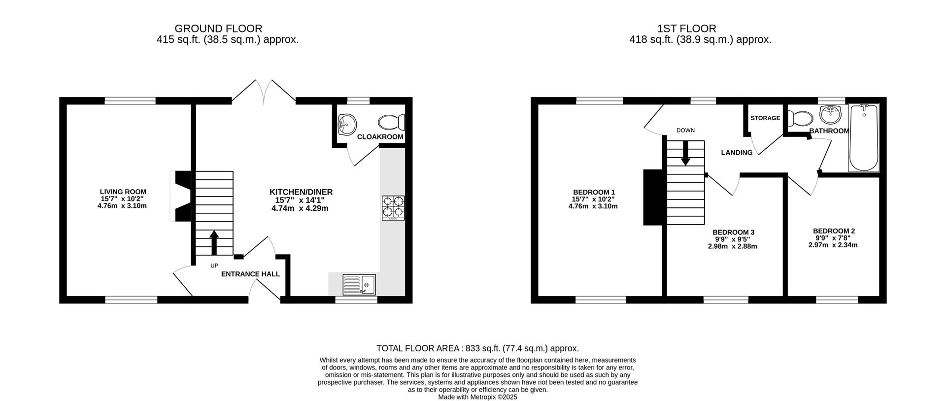 Floorplan for Seven Waters, Leonard Stanley, Stonehouse