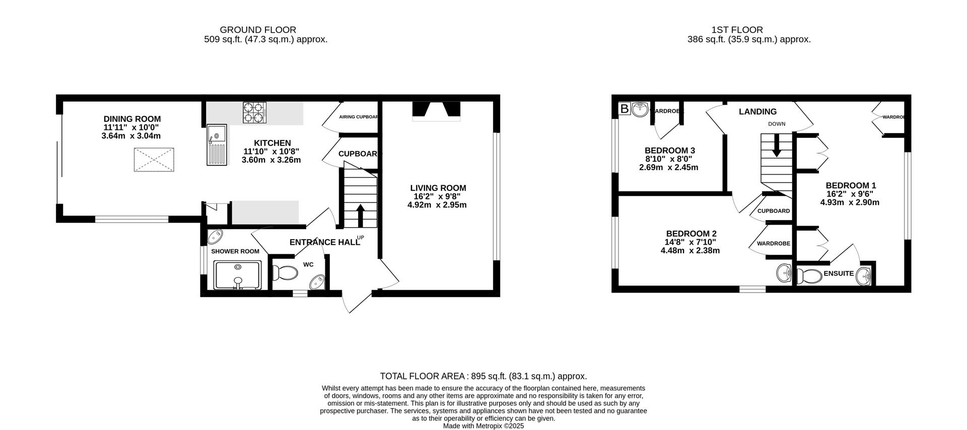 Floorplan for Chosen Way, Hucclecote