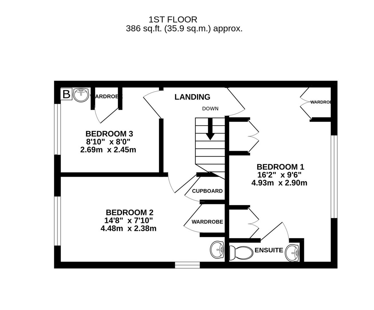 Floorplan for Chosen Way, Hucclecote