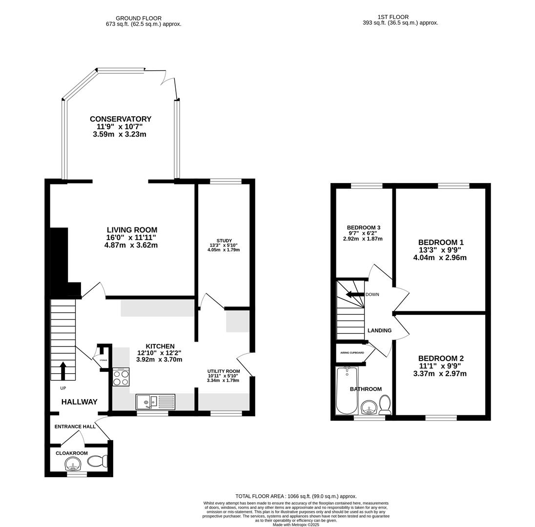 Floorplan for Elmlea Road, Kings Stanley, Stonehouse