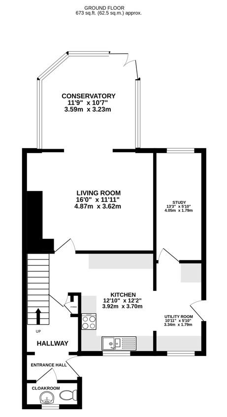Floorplan for Elmlea Road, Kings Stanley, Stonehouse
