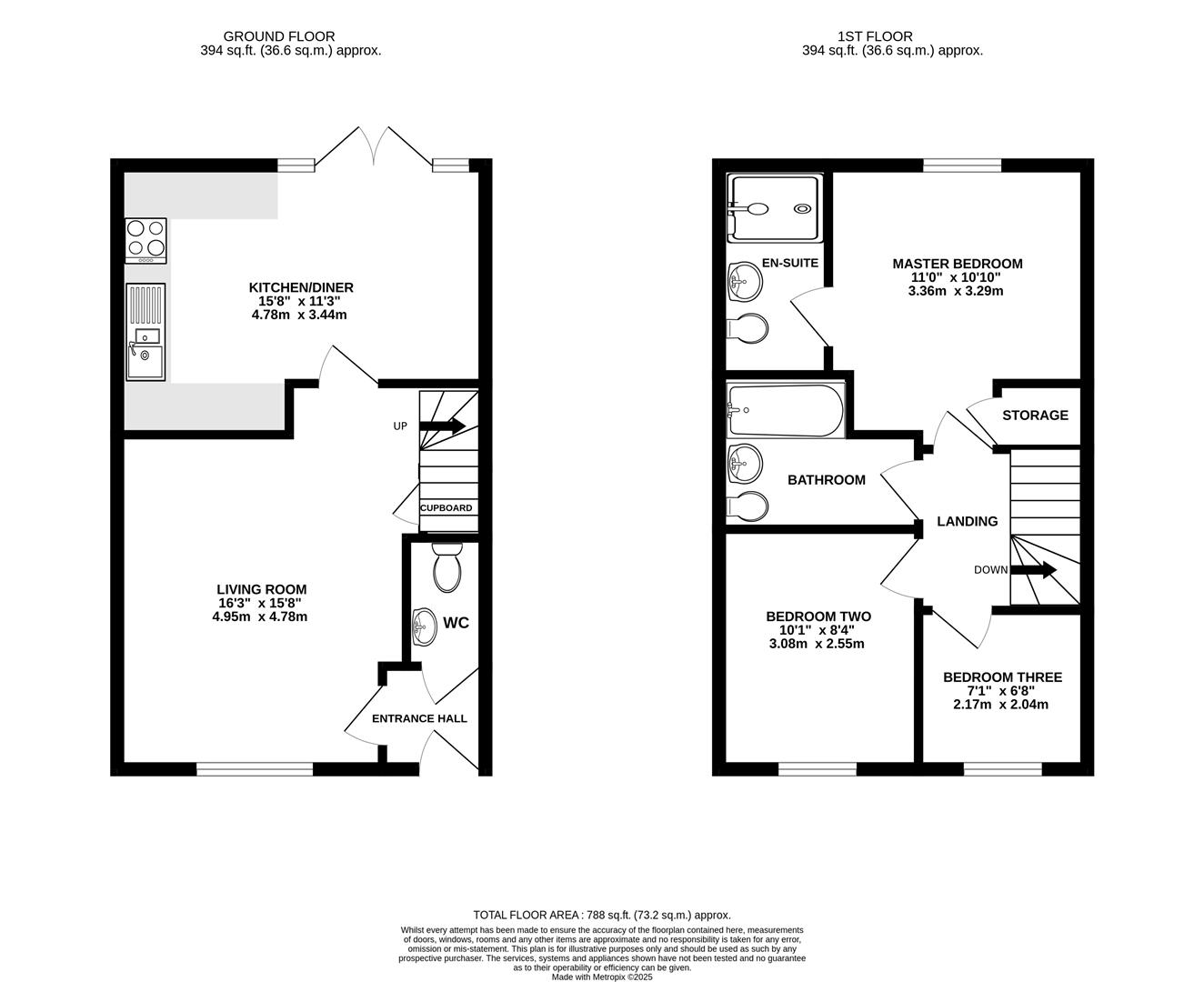 Floorplan for Cartwright Road, Churchdown, Gloucester