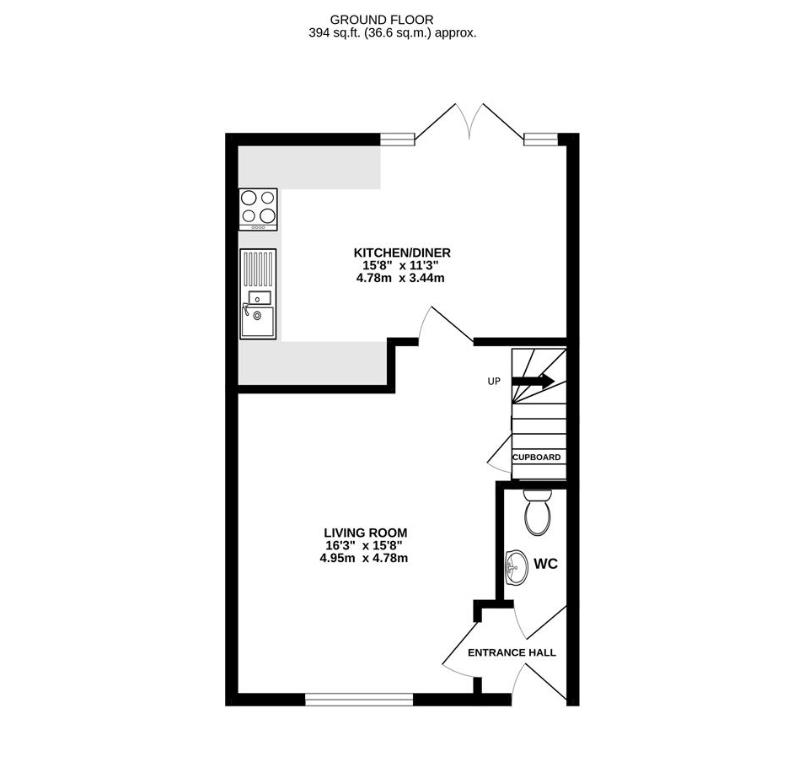 Floorplan for Cartwright Road, Churchdown, Gloucester