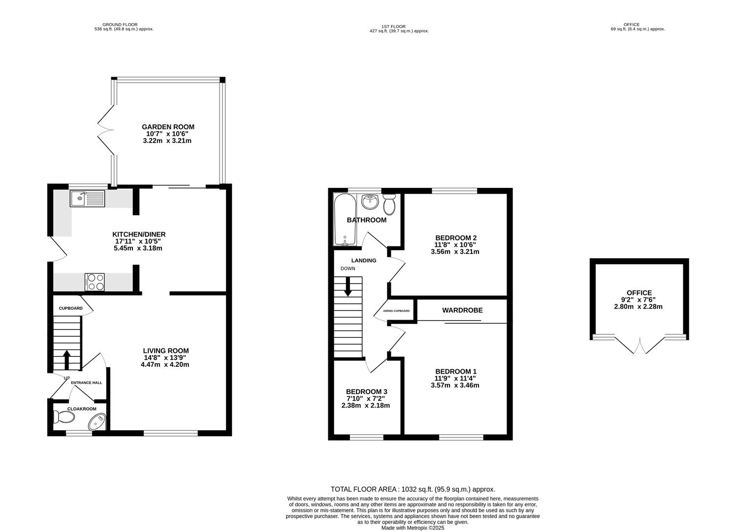 Floorplan for The Bassetts, Cashes Green, Stroud