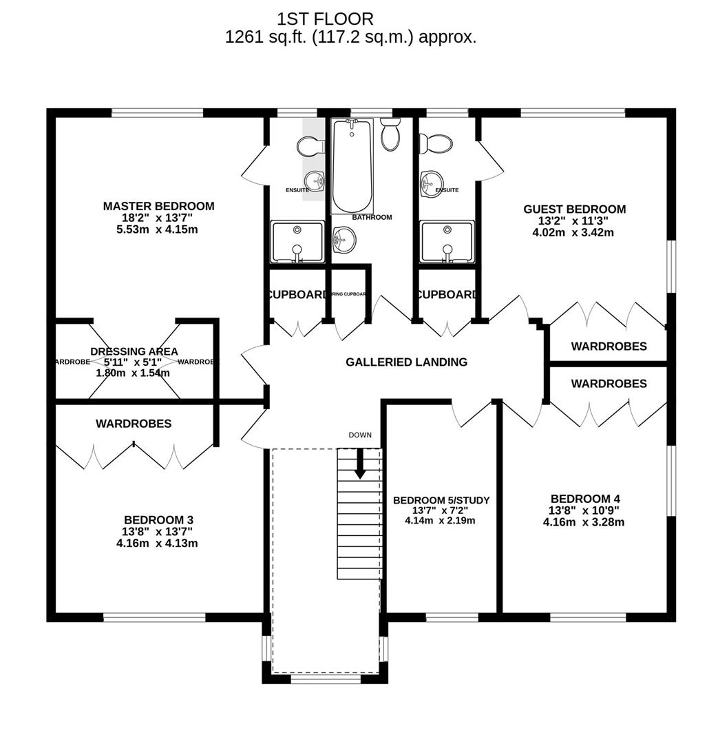 Floorplan for Green Fields, Cheltenham Road East, Churchdown