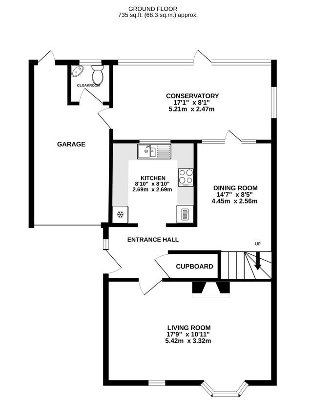 Floorplan for Rosedale Avenue, Stonehouse