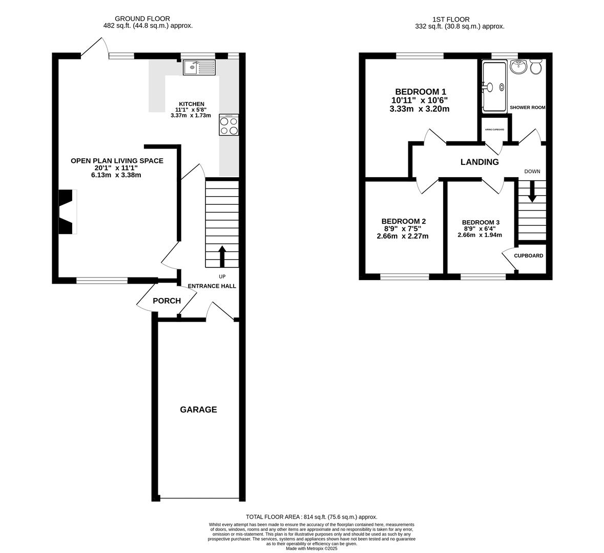 Floorplan for Abbots Way, Stonehouse