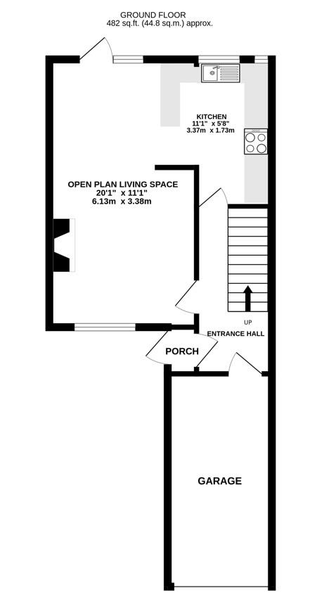 Floorplan for Abbots Way, Stonehouse