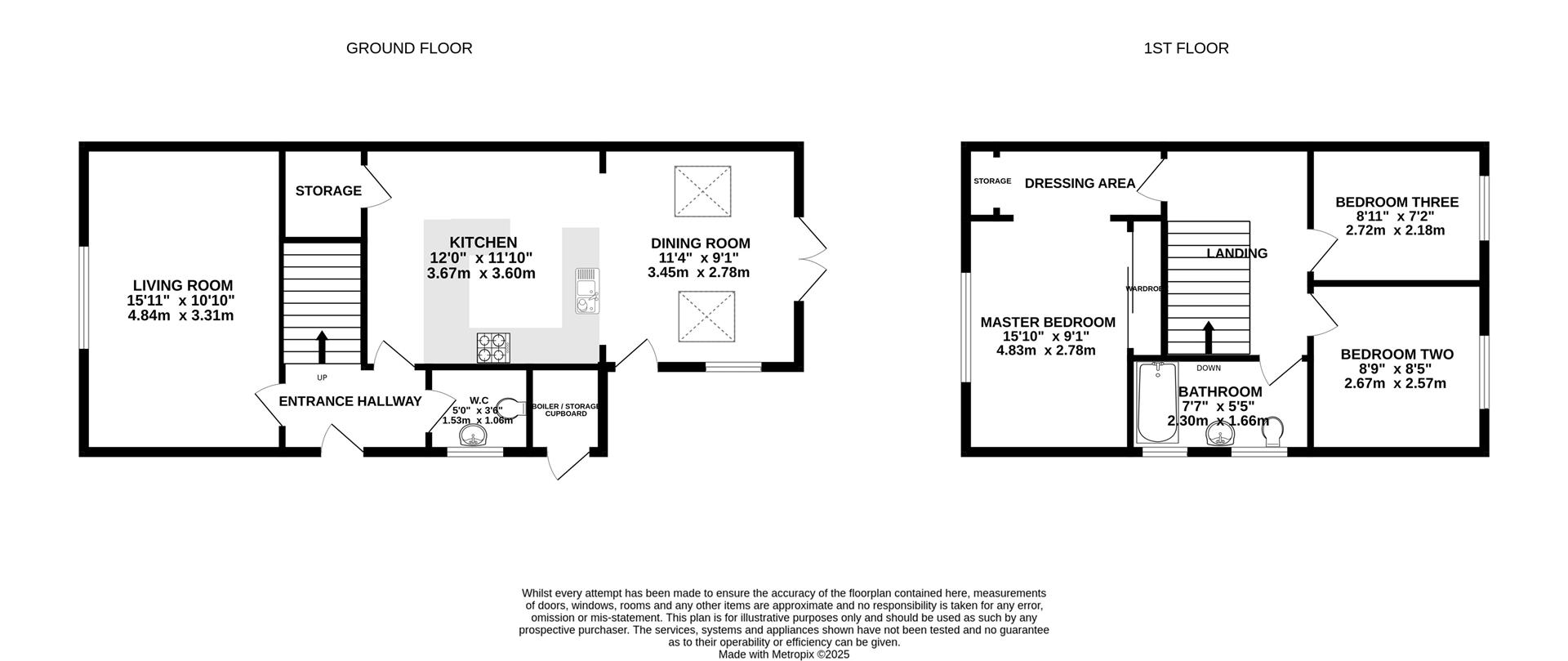 Floorplan for Courtfield Road, Quedgeley, Gloucester