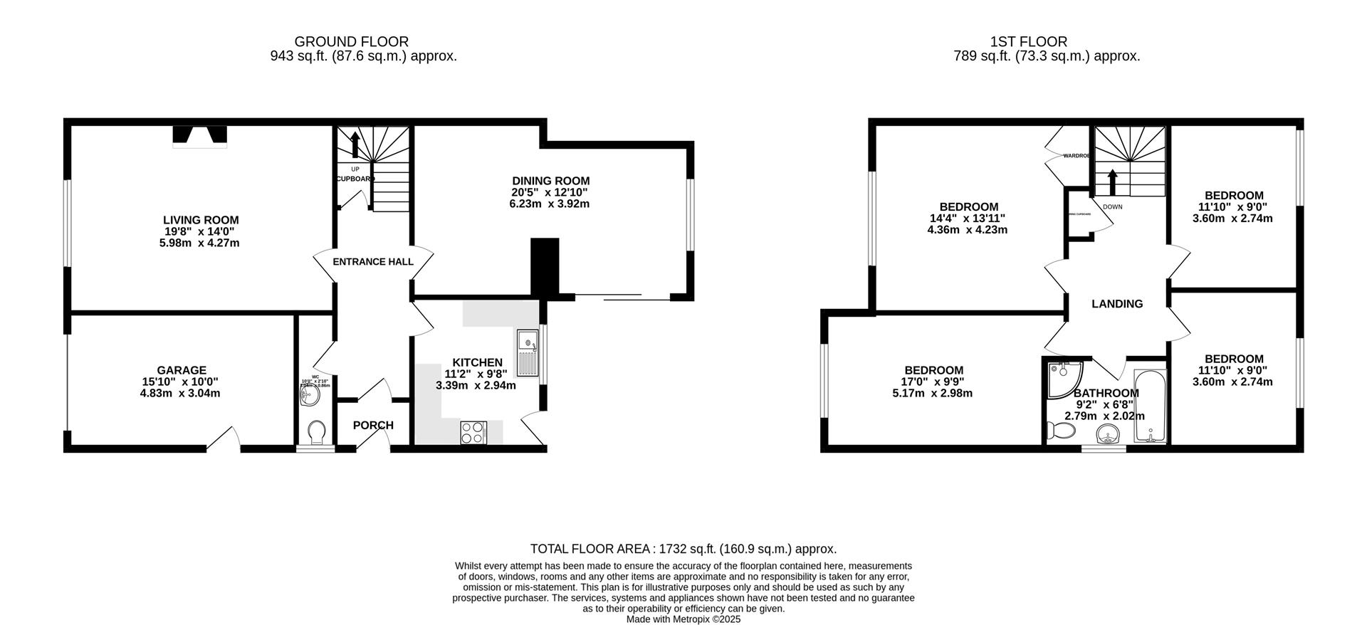 Floorplan for Pine Tree Drive, Barnwood, Gloucester