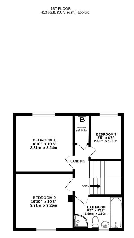 Floorplan for Chaffinch Court, Stonehouse