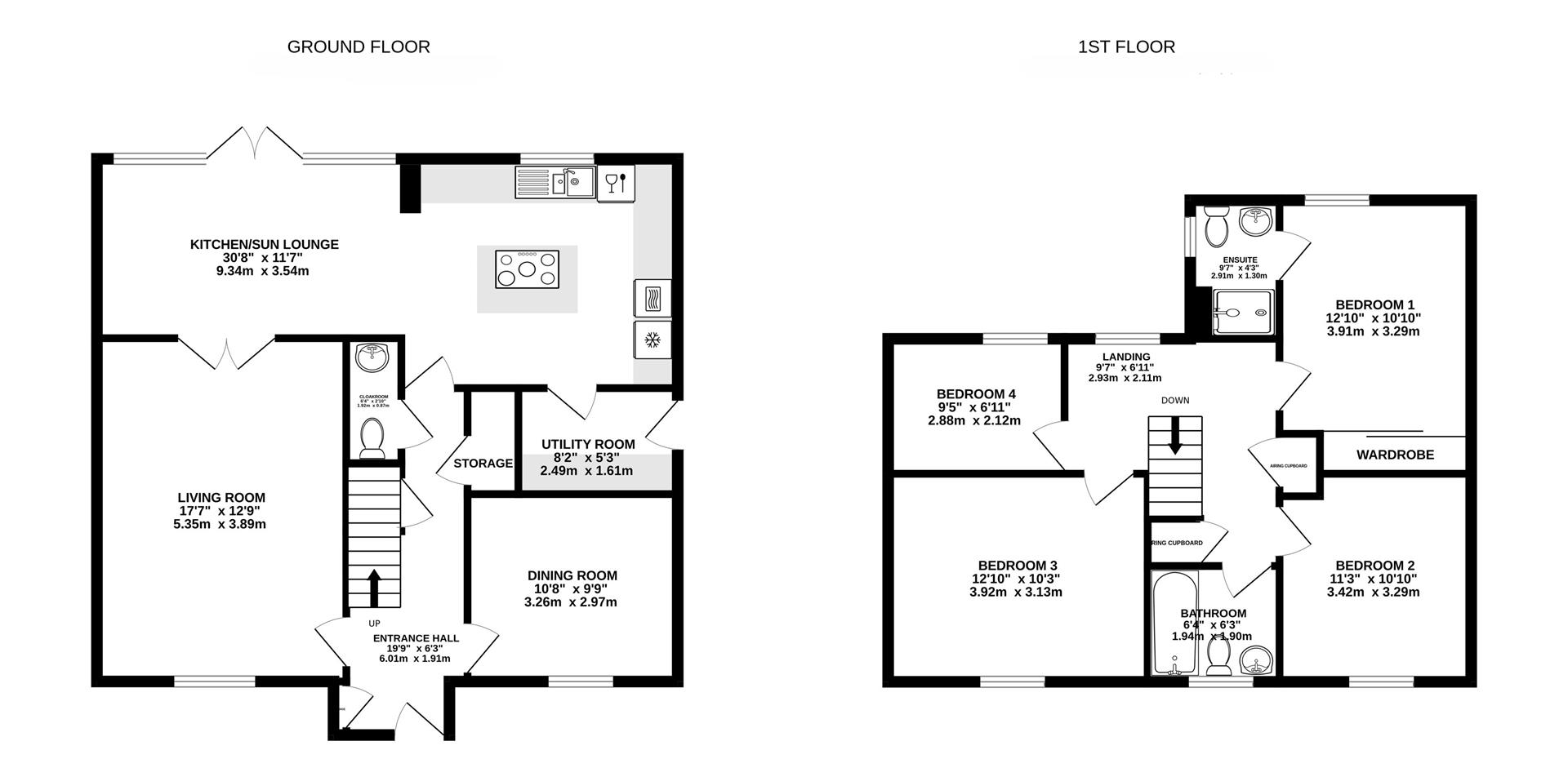 Floorplan for Upton's Garden, Whitminster, Gloucester
