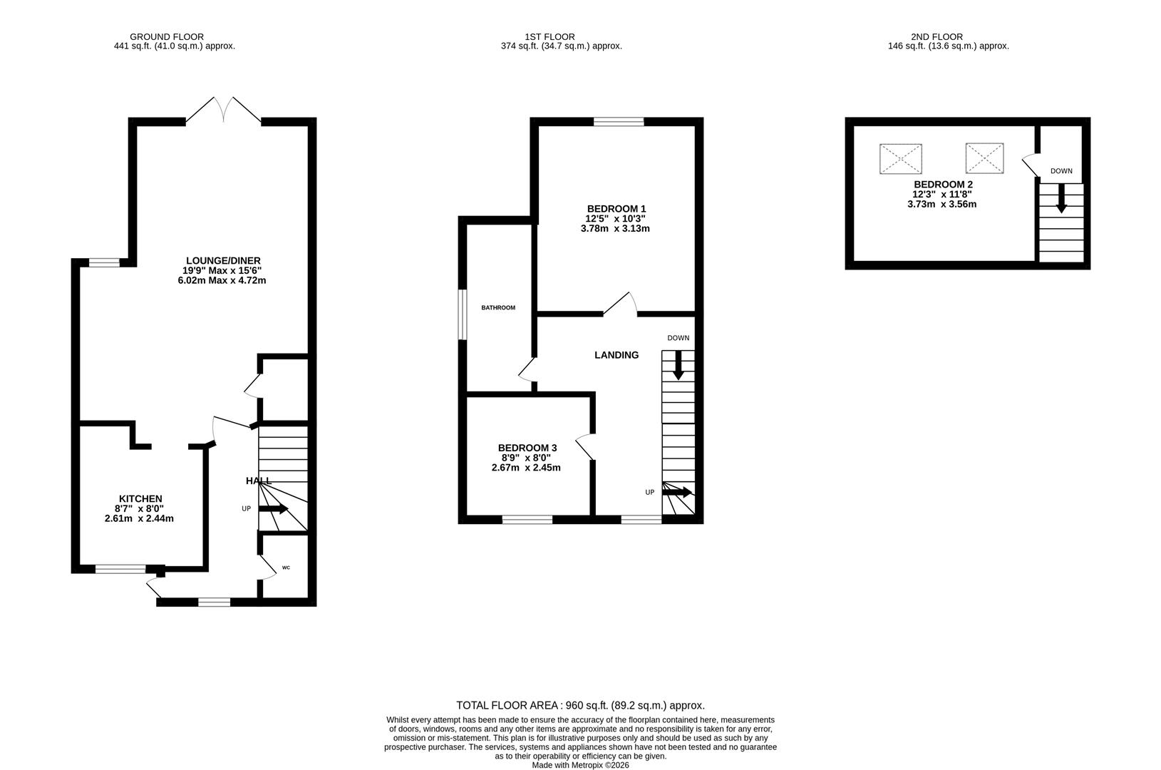 Floorplan for Southend Lane, Newent