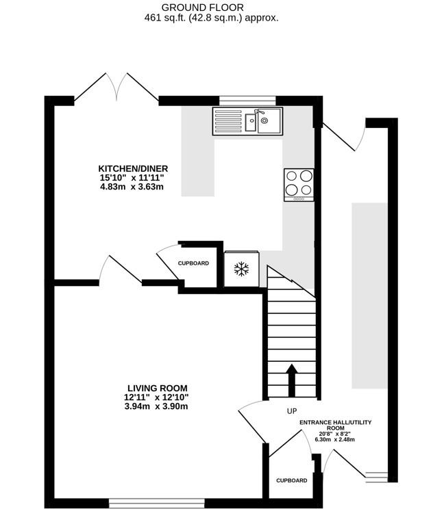 Floorplan for The Beagles, Cashes Green, Stroud