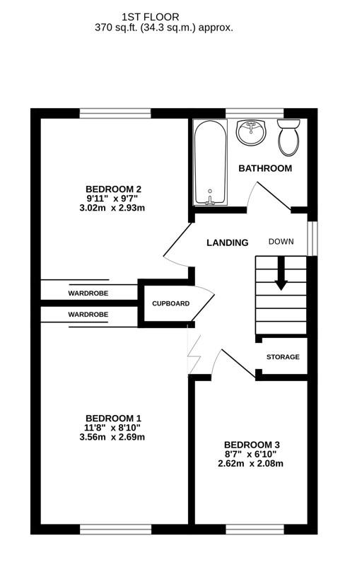Floorplan for The Beagles, Cashes Green, Stroud