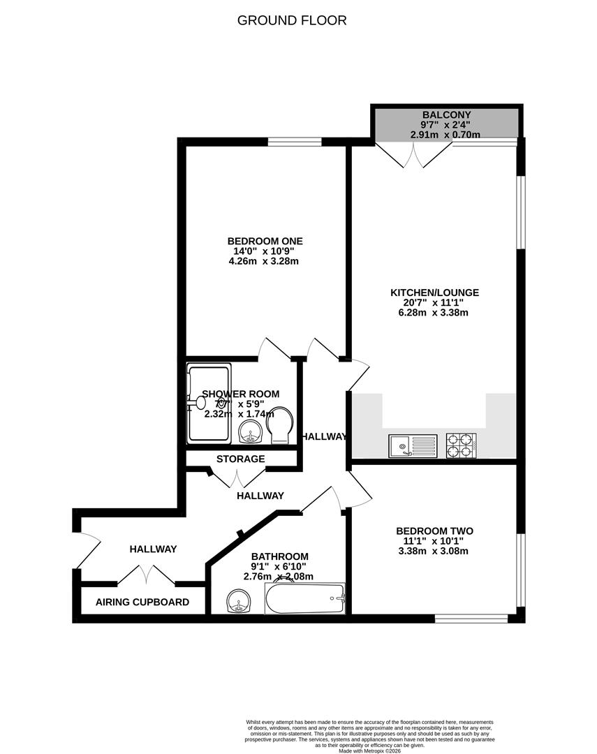 Floorplan for Kiln Close, Gloucester