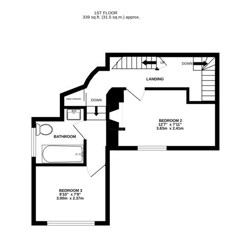 Floorplan for Paganhill Lane, Stroud
