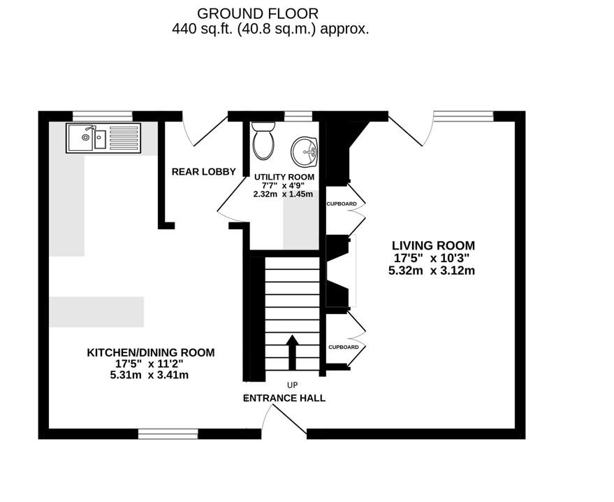 Floorplan for Holbury Crescent, Whitminster