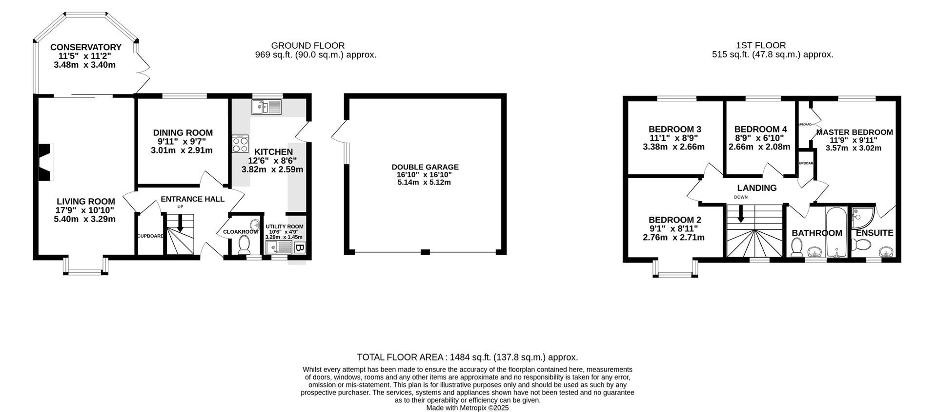 Floorplan for Appleton Way, Hucclecote