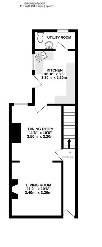 Floorplan for Regent Street, Stonehouse
