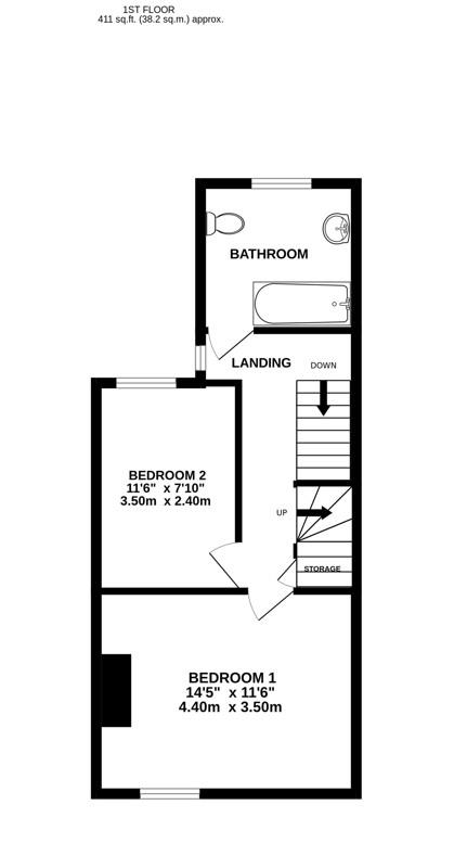 Floorplan for Regent Street, Stonehouse