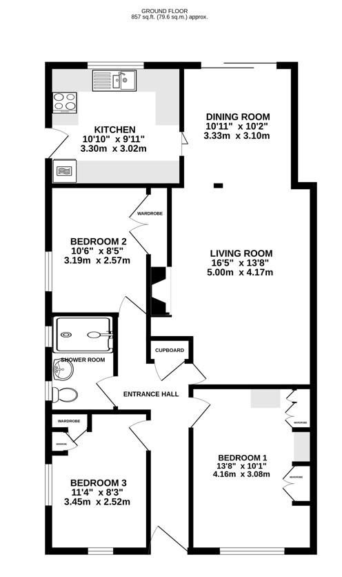 Floorplan for Brockley Road, Leonard Stanley, Stonehouse