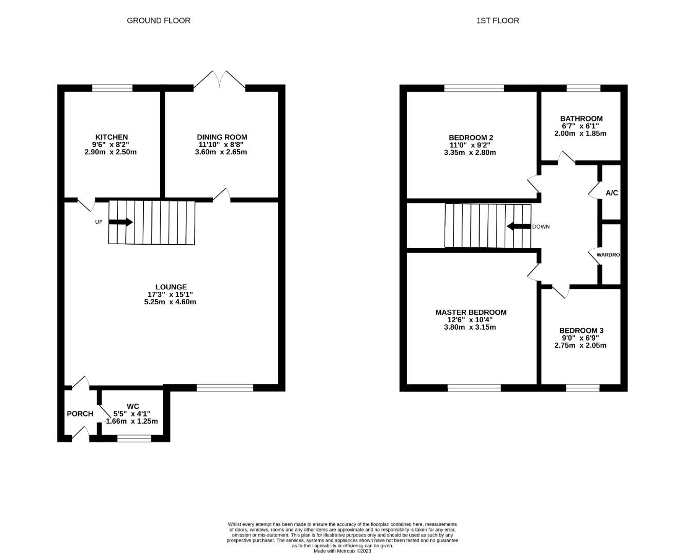 Floorplan for Cullingham Close, Staunton