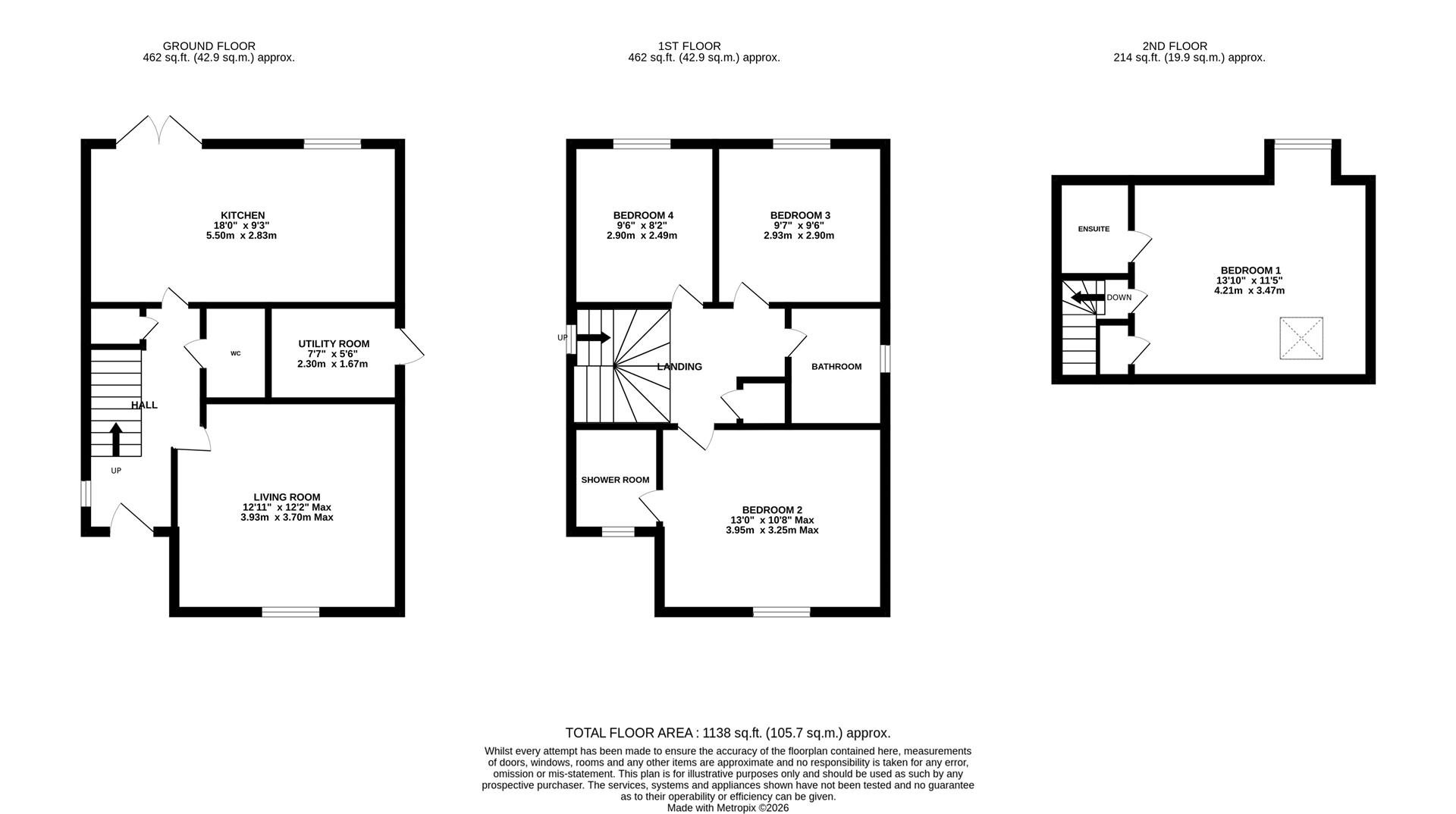 Floorplan for Manor Road, Newent