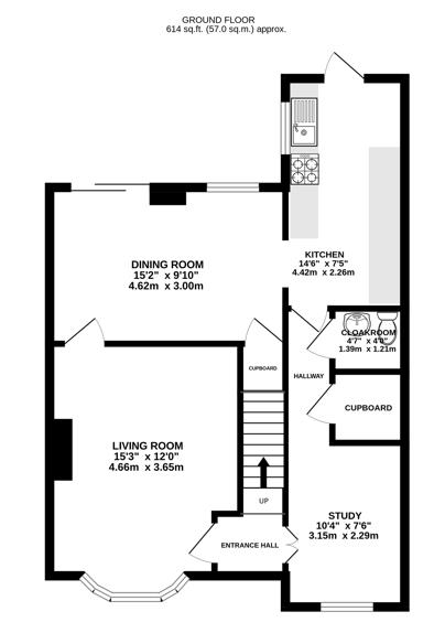 Floorplan for Rosedale Avenue, Stonehouse