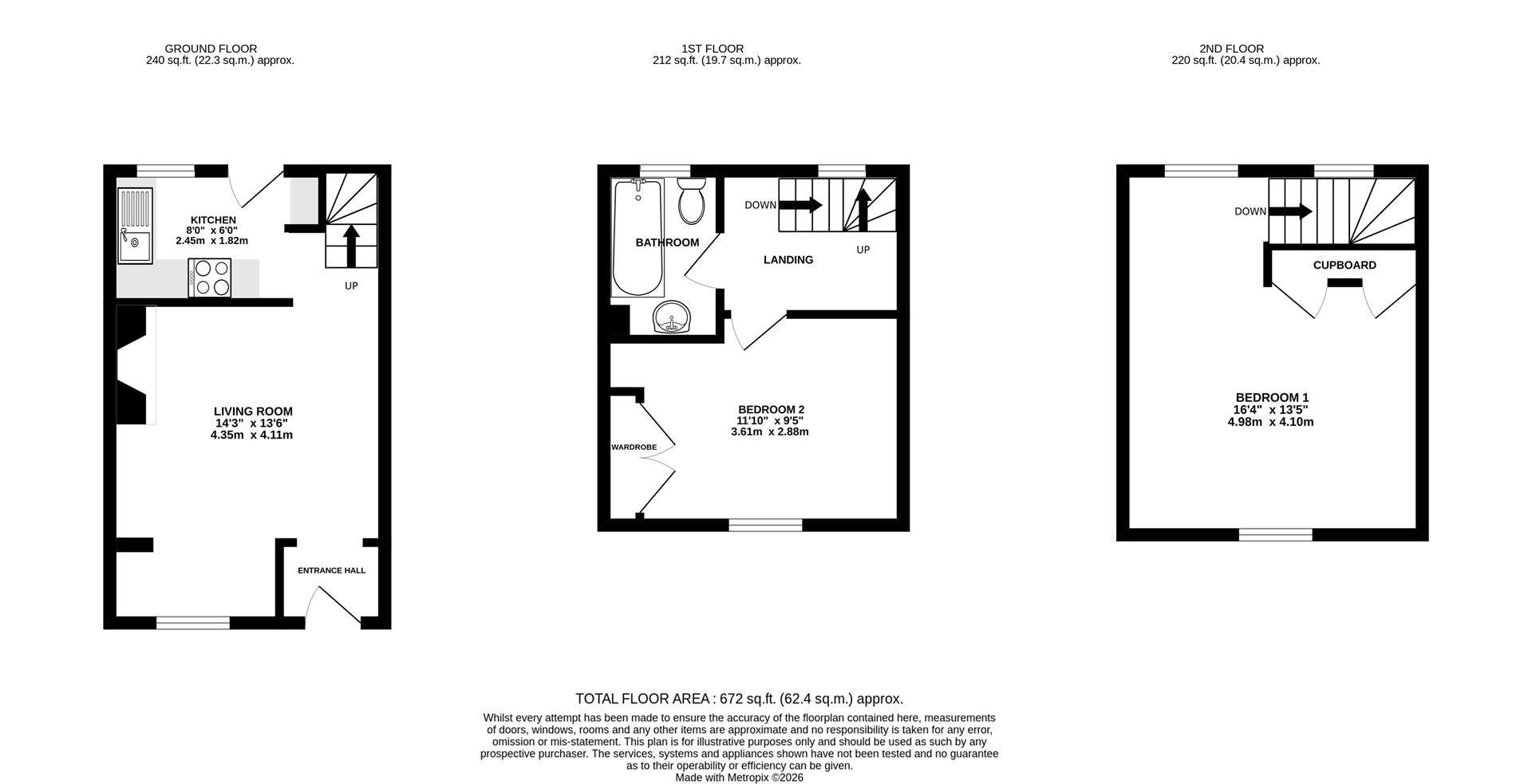 Floorplan for High Street, Stonehouse
