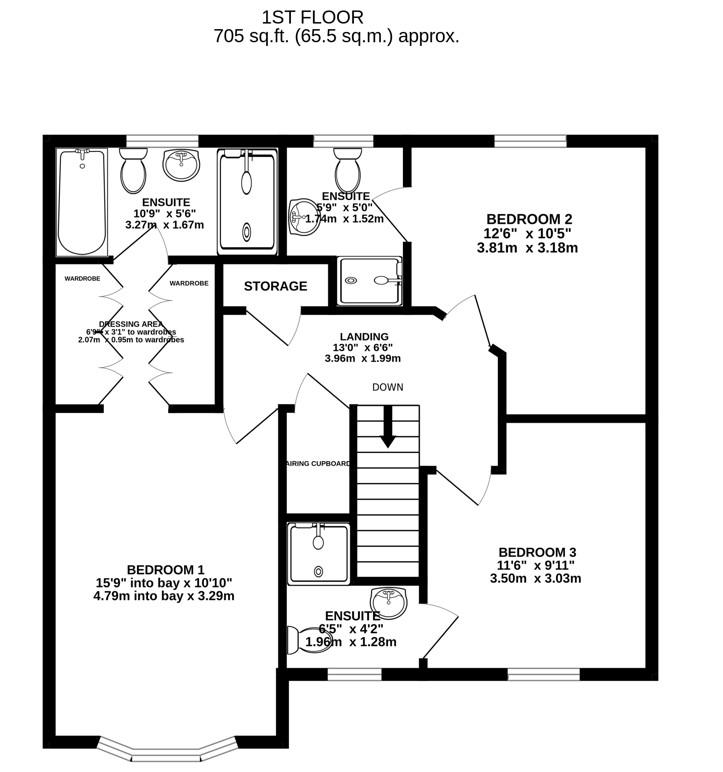 Floorplan for Great Oldbury Drive, Great Oldbury, Stonehouse