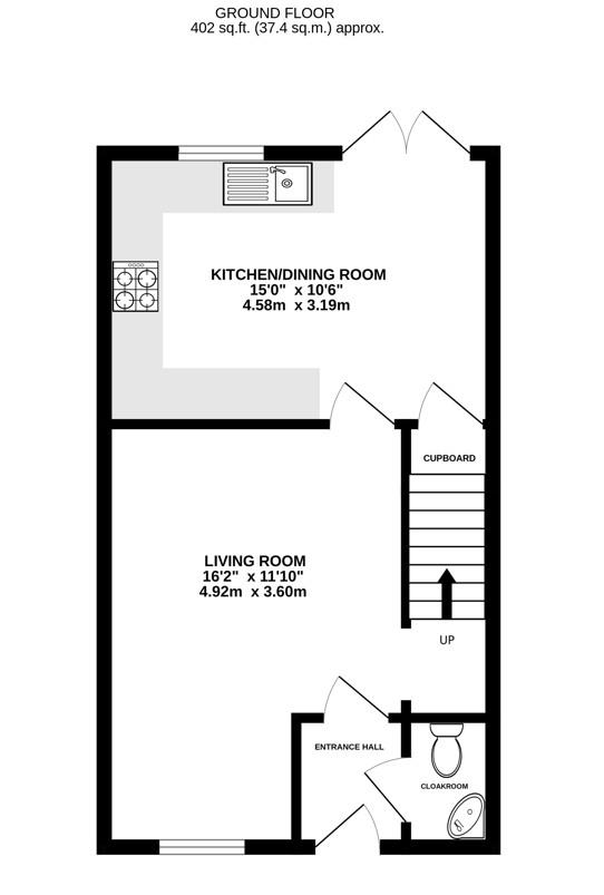 Floorplan for Thomas Tudor Way, Great Oldbury, Stonehouse