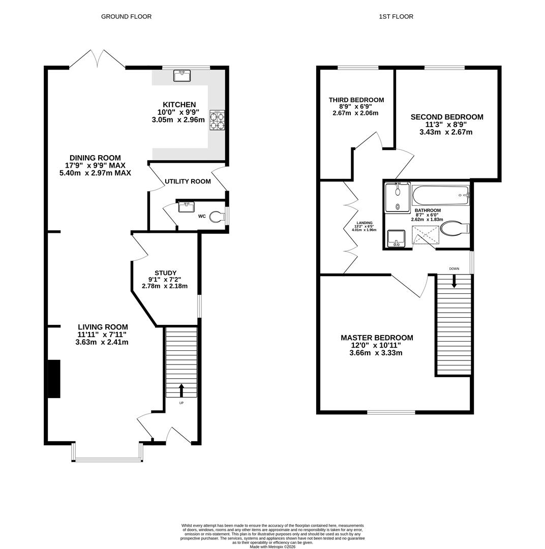 Floorplan for Coniston Road, Gloucester