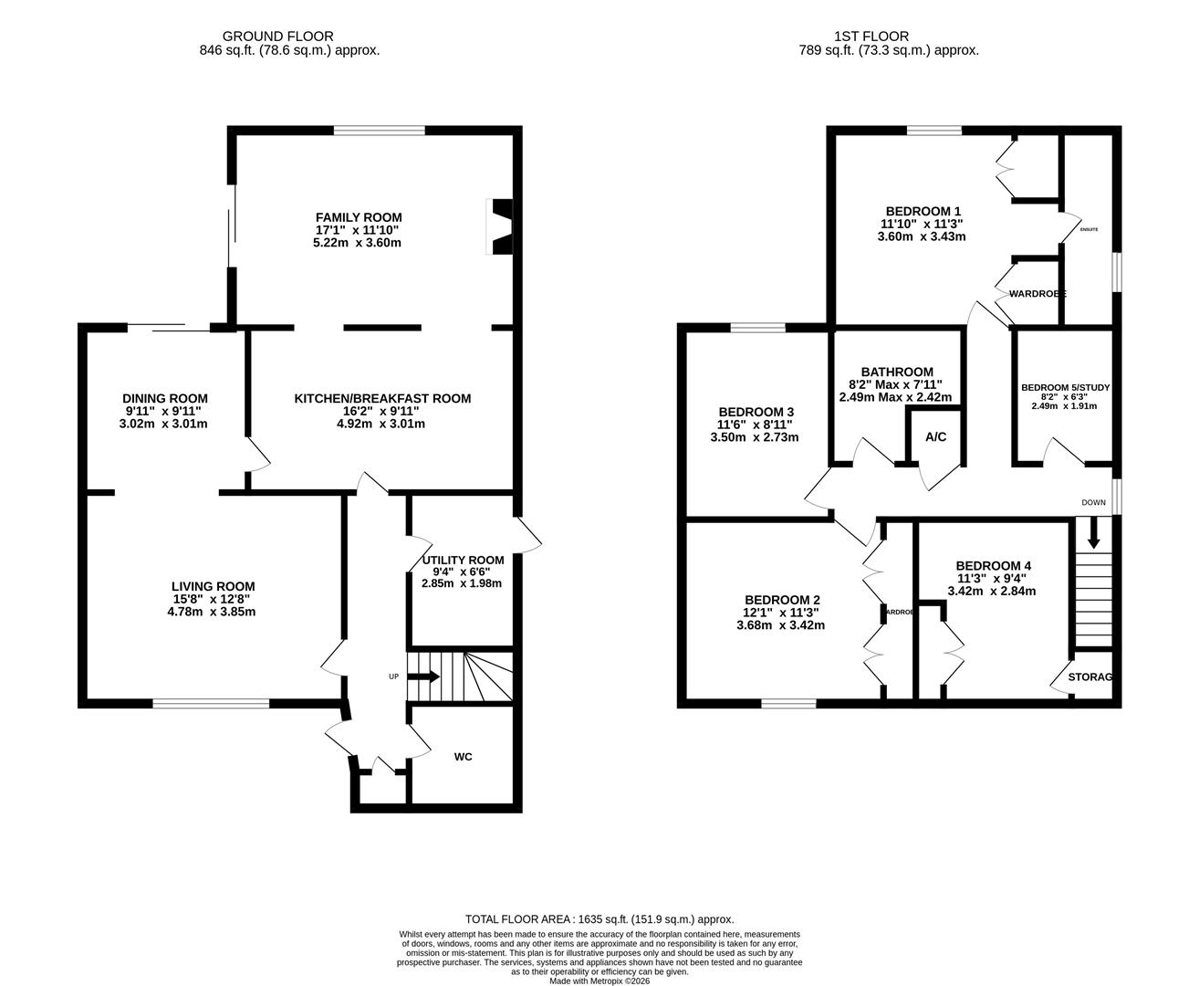 Floorplan for Byfords Close, Gloucester