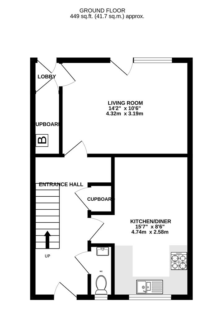 Floorplan for Unwin Road, Cheltenham