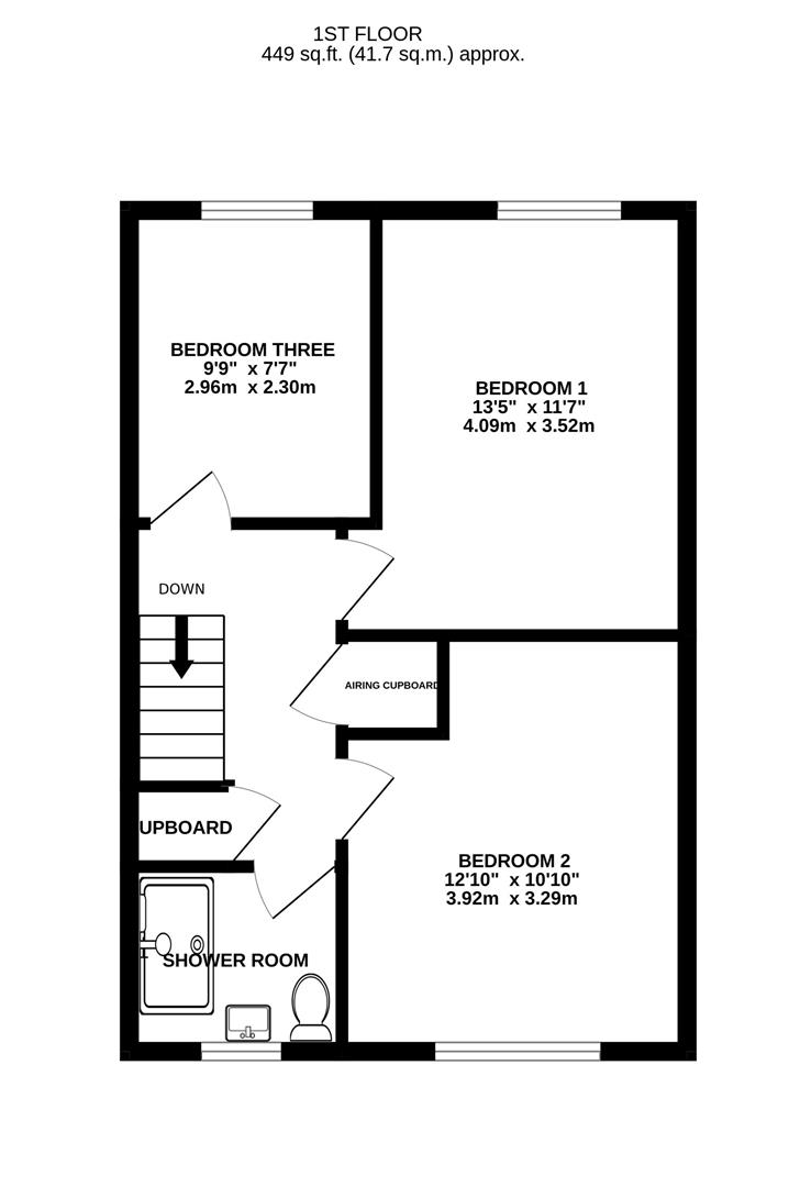 Floorplan for Unwin Road, Cheltenham