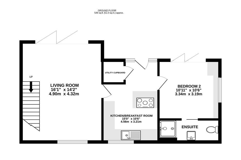 Floorplan for High Street, Arlingham