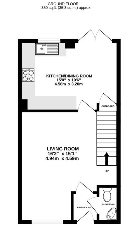 Floorplan for Artemus Silvey Close, Great Oldbury, Stonehouse