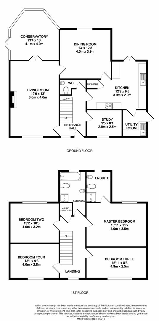 Floorplan for Cathedral View, Main Road, Minsterworth