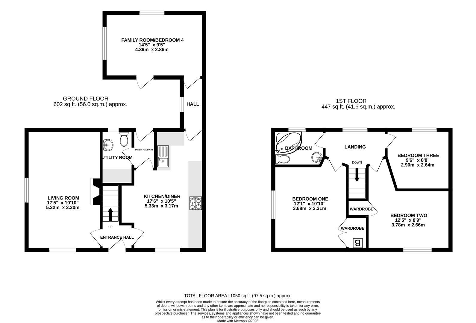 Floorplan for Sayers Crescent, Brockworth, Gloucester