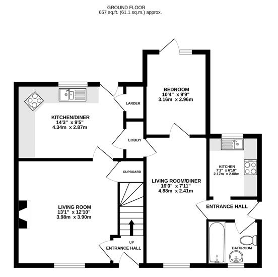 Floorplan for Bridge Road, Frampton On Severn