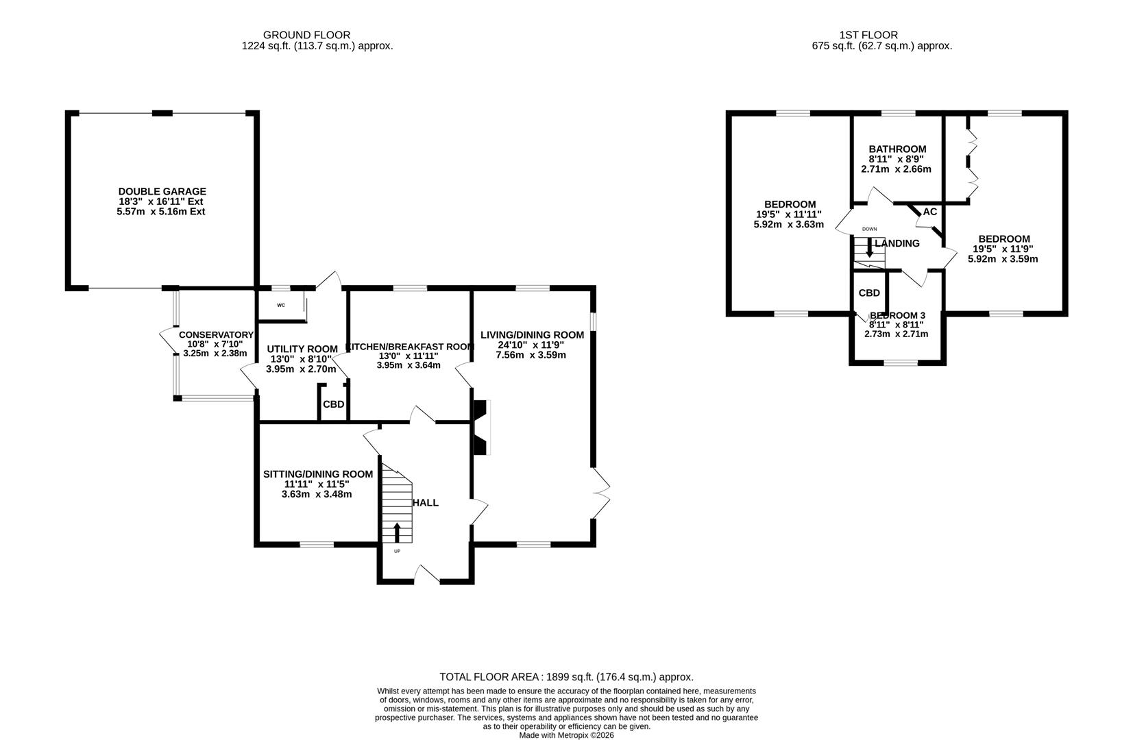 Floorplan for Horse Fair Lane, Newent