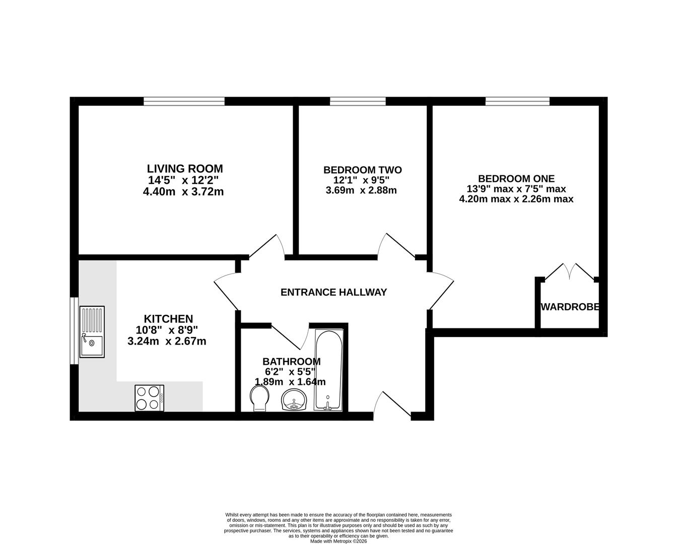 Floorplan for Denmark Road, Gloucester
