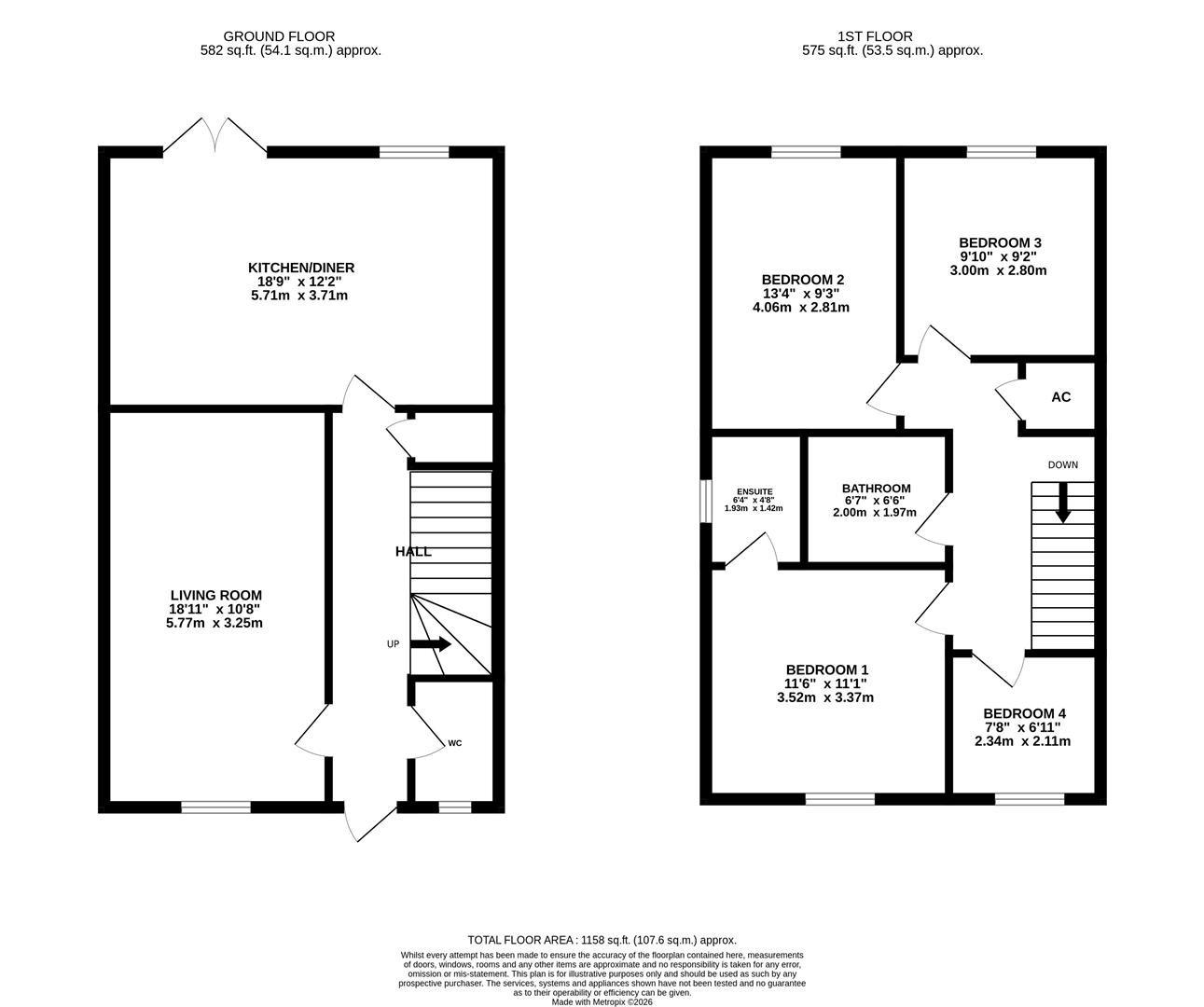 Floorplan for Meek Road, Newent