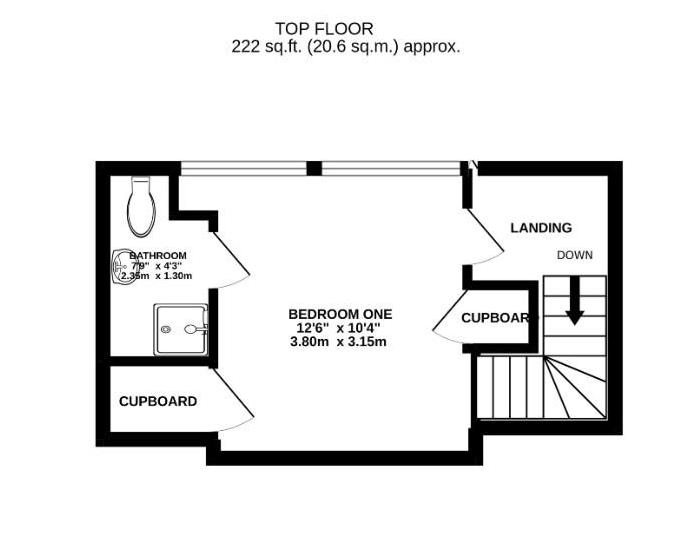 Floorplan for Brunswick Square, Gloucester, GL1
